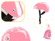 Ikonka Art.KX5613_2 Helmet protectors for roller skateboarding adjustable pink
