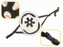 Ikonka Art.KX5613_2 Helmet protectors for roller skateboarding adjustable pink