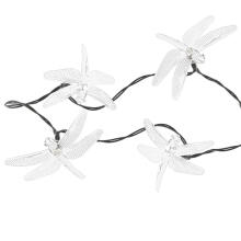 Ikonka Art.KX4968 Solar dragonfly garden lights 6.5m 30LED warm white