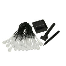 Ikonka Art.KX4967 Solar icicle garden lights 6.5m 30LED warm white