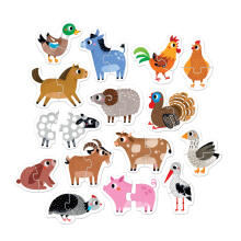 Banana Panda Progressive Puzzle Farm Animals Art.49208
