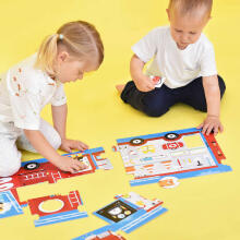 Banana Panda Make-a-Match Puzzle Fire Truck Art.49044