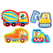 Banana Panda Hands at Play Construction Vehicles Art.33684