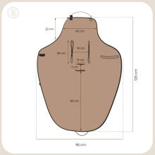 Makaszka Car Seat Blanket Latte Art.KOC5COTTONLATTE