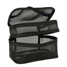 Ikonka Art.KX4106 Cosmetic travel organiser folding pile for storing cosmetics accessories black
