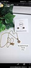 La bebe™ Jewelry Set White Nerūsējišā tērauda komplekts auskari un kaklarota