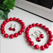 La bebe™ Jewelry Natural Stone Earrings Light Siam
