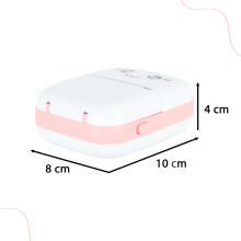 Ikonka Art.KX4217 Mini thermal label photo printer + USB cable square blue