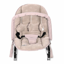 Lorelli Top Relax Eliza Luxe Art.10110162150 Beige String Stars  Rožinė supamoji kėdė