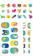 AVENIR Nail stickers Animals