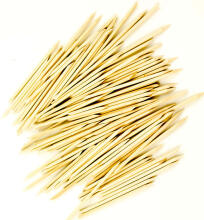 Ikonka Art.KX9633 Orange wood double-sided sticks 100pcs