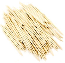 Ikonka Art.KX9633 Orange wood double-sided sticks 100pcs