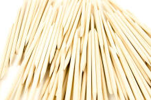Ikonka Art.KX9633 Orange wood double-sided sticks 100pcs
