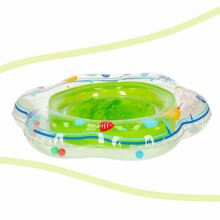 Ikonka Art.KX6793_3 Inflatable wheel with seat for children green