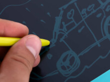 Ikonka Art.KX5984_1 Graafiline tahvelarvuti joonistustahvel hirv 10' sinine + pliiatsiga pliiats