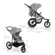 KinderKraft Helsi 2 Art.KSHELS00GRY0000 Dust Grey Stroller