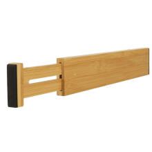 Ikonka Art.KX4600 Drawer organiser adjustable bamboo separator 43x6x1.5cm 1 piece