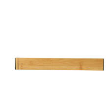 Ikonka Art.KX4600_1 Drawer organiser adjustable bamboo separator 56x6x1.5cm 1 piece
