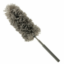 Ikonka Art.KX4319 Telescopic broom dusting brush grey