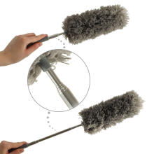Ikonka Art.KX4319 Telescopic broom dusting brush grey