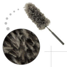 Ikonka Art.KX4319 Telescopic broom dusting brush grey
