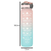 Ikonka Art.KX4398_4 Water bottle bidon 1l pink and blue