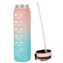 Ikonka Art.KX4398_4 Water bottle bidon 1l pink and blue
