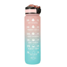 Ikonka Art.KX4398_4 Water bottle bidon 1l pink and blue