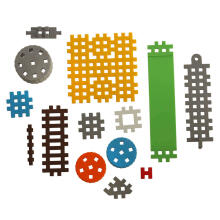 Ikonka Art.KX4382 Construction blocks mini waffle farmer blister 185 pieces