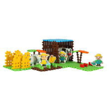 Ikonka Art.KX4382 Construction blocks mini waffle farmer blister 185 pieces