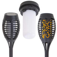 Ikonka Art.KX4966 Solar garden torch lamps 12LED 4pcs.