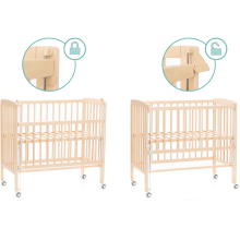 Fillikid Bedside Crib Nino  Art.555-00 Natur