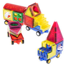 Ikonka Art.KX5106 Magnētiskie bloki 3D puzzle flīzes auto 72el.