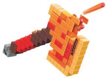 NERF Minecraft Firebrand Dart-Blasting Axe
