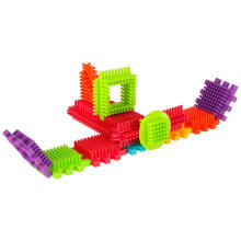 Ikonka Art.KX5411 Creative construction blocks waffle hedgehogs 140pcs