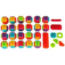 Ikonka Art.KX5411 Creative construction blocks waffle hedgehogs 140pcs