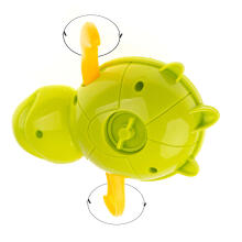 Ikonka Art.KX7220_2 Green screw-on water turtle bath toy