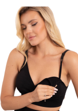 LuuTe Valentīna Blue Rose Art.8404 black nursing bra