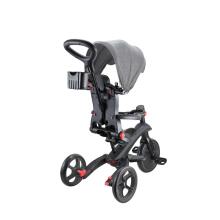 GLOBBER trīsritenis Explorer Trike Foldable 4in1, melni pelēks, 732-120