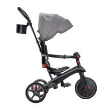 GLOBBER trīsritenis Explorer Trike Foldable 4in1, melni pelēks, 732-120