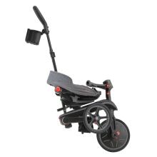 GLOBBER trīsritenis Explorer Trike Foldable 4in1, melni pelēks, 732-120