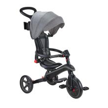 GLOBBER trīsritenis Explorer Trike Foldable 4in1, melni pelēks, 732-120