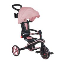 GLOBBER trīsritenis Explorer Trike Foldable 4in1, tumši pasteļrozā, 732-210
