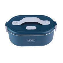 Ikonka Art.KX4125 Adler AD 4505 blue Food container heated lunch box set container separator spoon 0.8L 55W