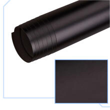 Ikonka Art.KX10167 Folijas rullis matēts melns 1,52x28m