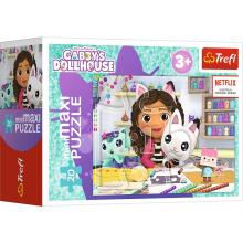 TREFL GABBY´S DOLLHOUSE mini maxi puzzle 20 pcs