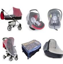 Bebe Basic ™ Mosquito Net Art.159558 Black Pram elastic mosquito net 150cm