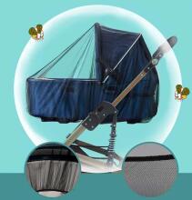 Bebe Basic ™ Mosquito Net Art.159558 Black Pram elastic mosquito net 150cm