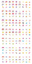 AVENIR Nail Stickers and Tattoos Unicorns