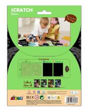 AVENIR Scratch set with stencil: Dinos
